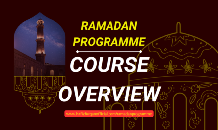 Ramadan Programme 2023 Course Overview